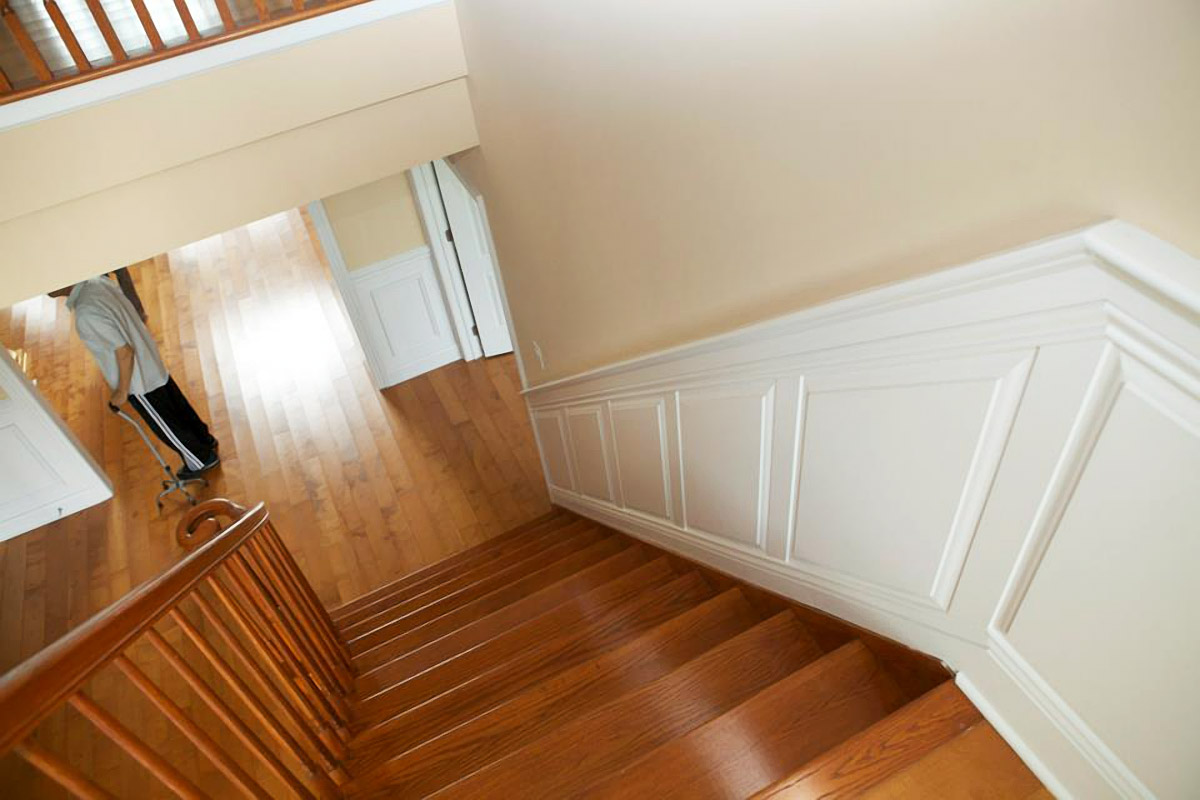 Picture Frame Molding, Interior Painting and Hardwood Floors in Madison, NJ  07940 - Monks Home Improvements