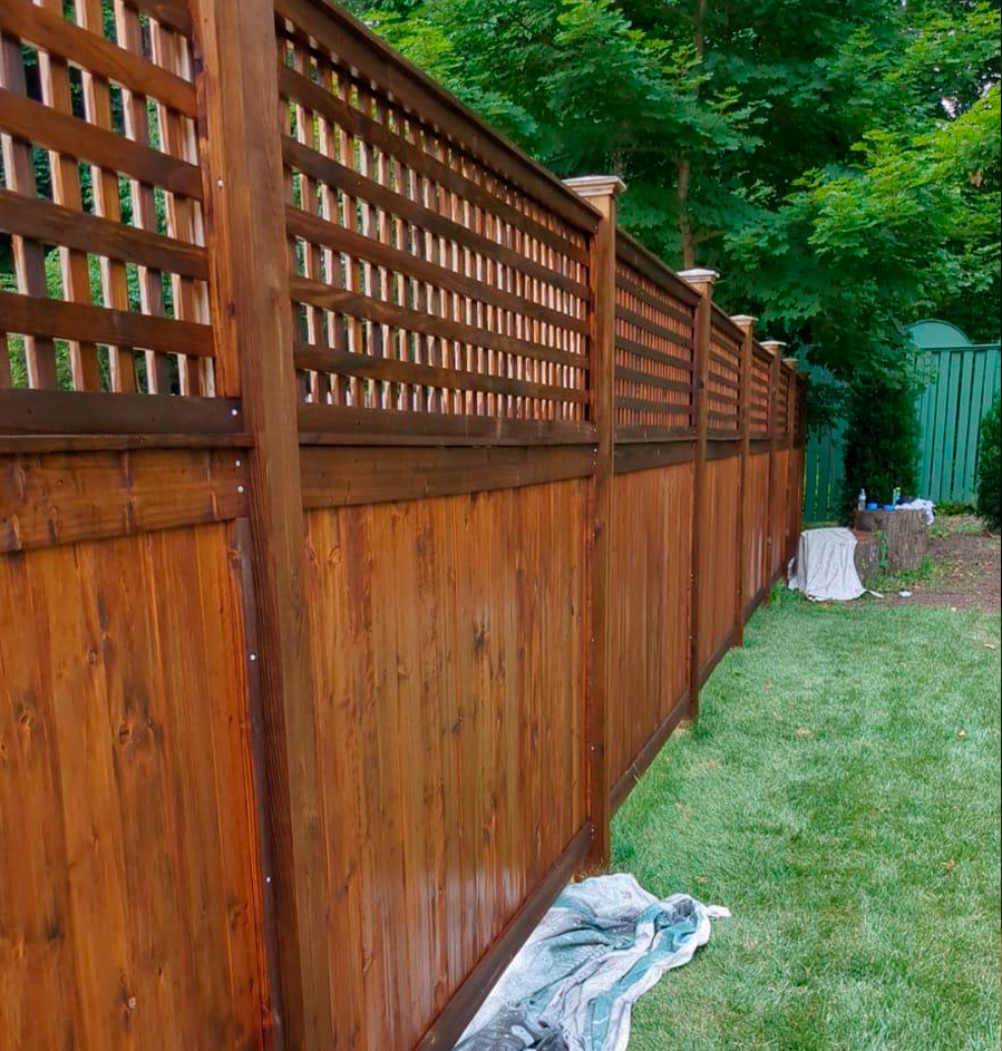 after painting fences