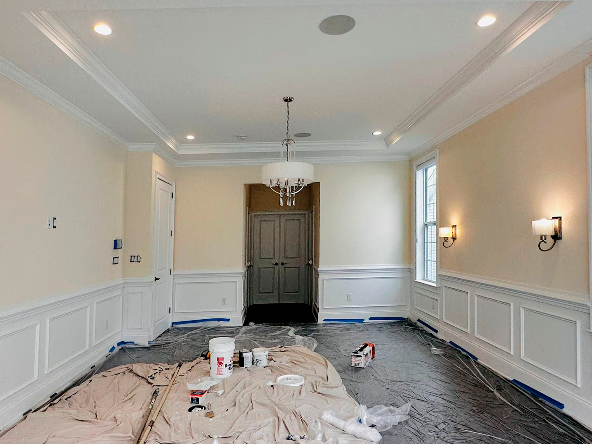 before interior painting