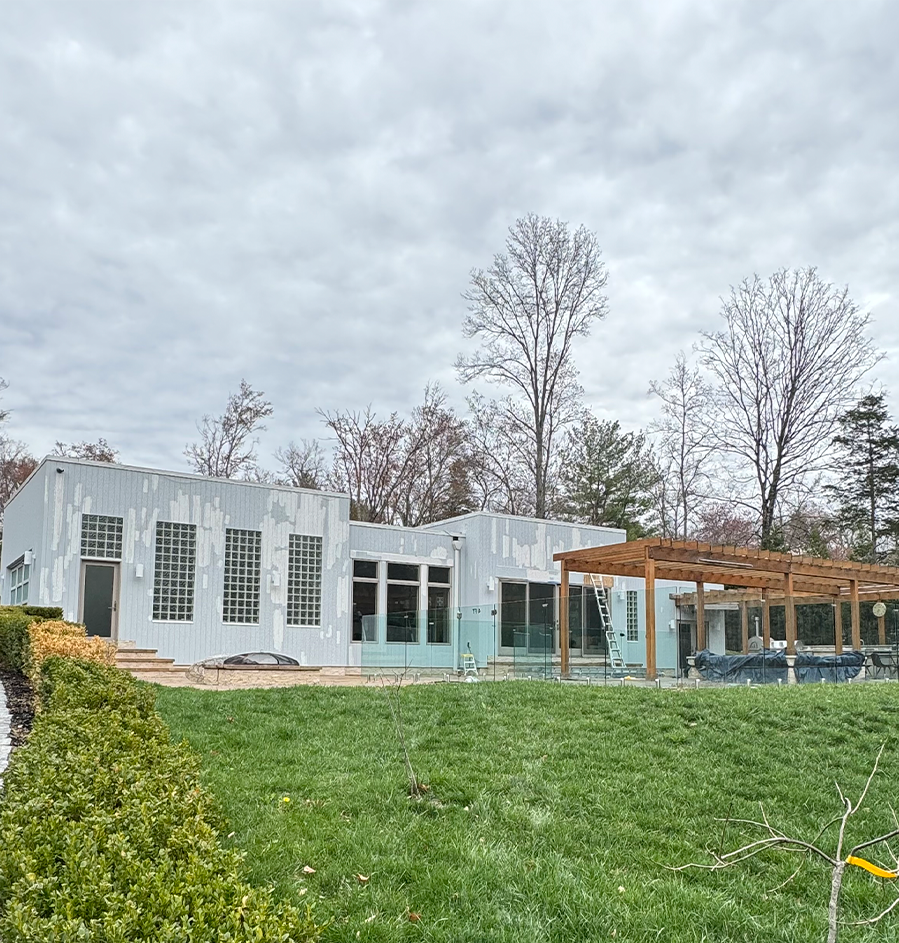 before painting exterior